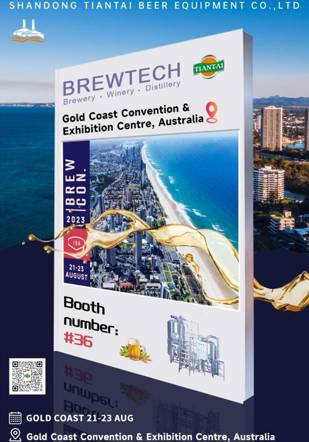 <b>Tiantai Beer Equipment lo invita a asistir a la Australian Brewcon 2023</b>